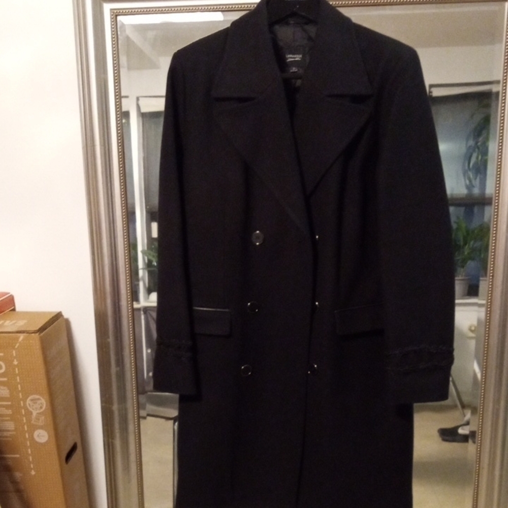Men's Brand New Black Military Coat